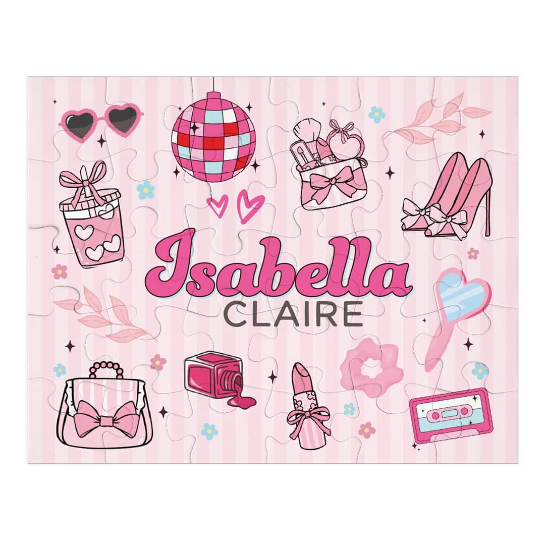 glamour girl personalized puzzle for kids 