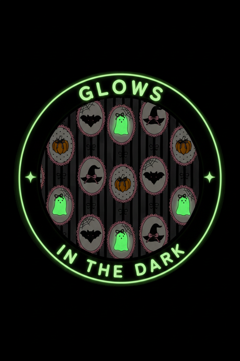 glow in the dark galloween graphic