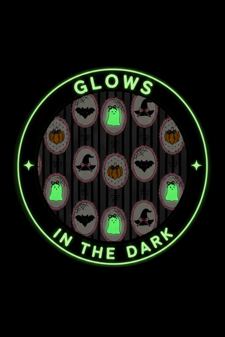 glow in the dark galloween graphic