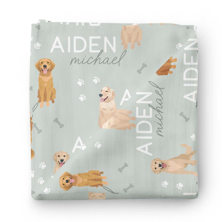 sage swaddle blanket for babies personalized sage green 