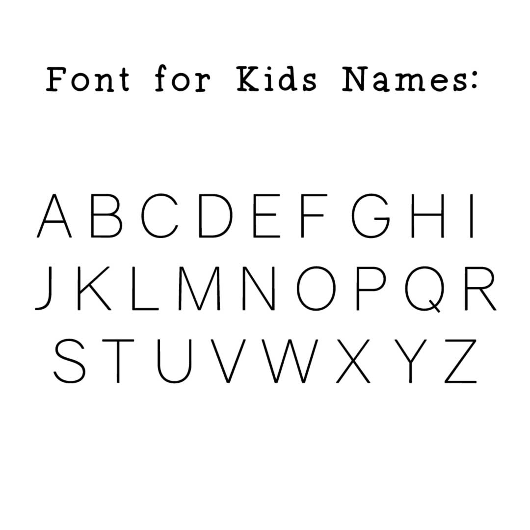 gravity font for kids 