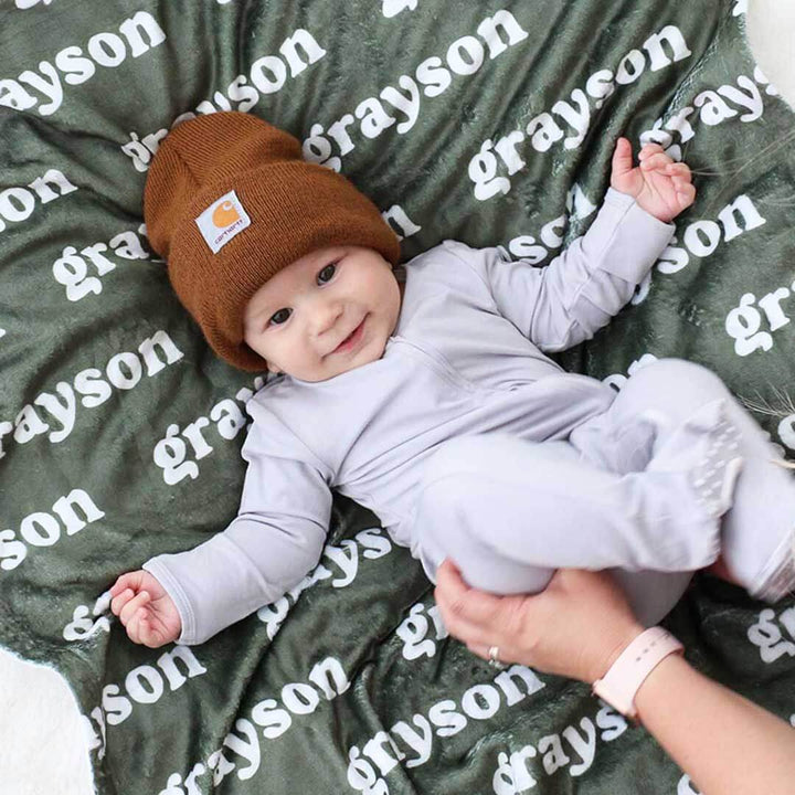 personalized color blanket botanicals 