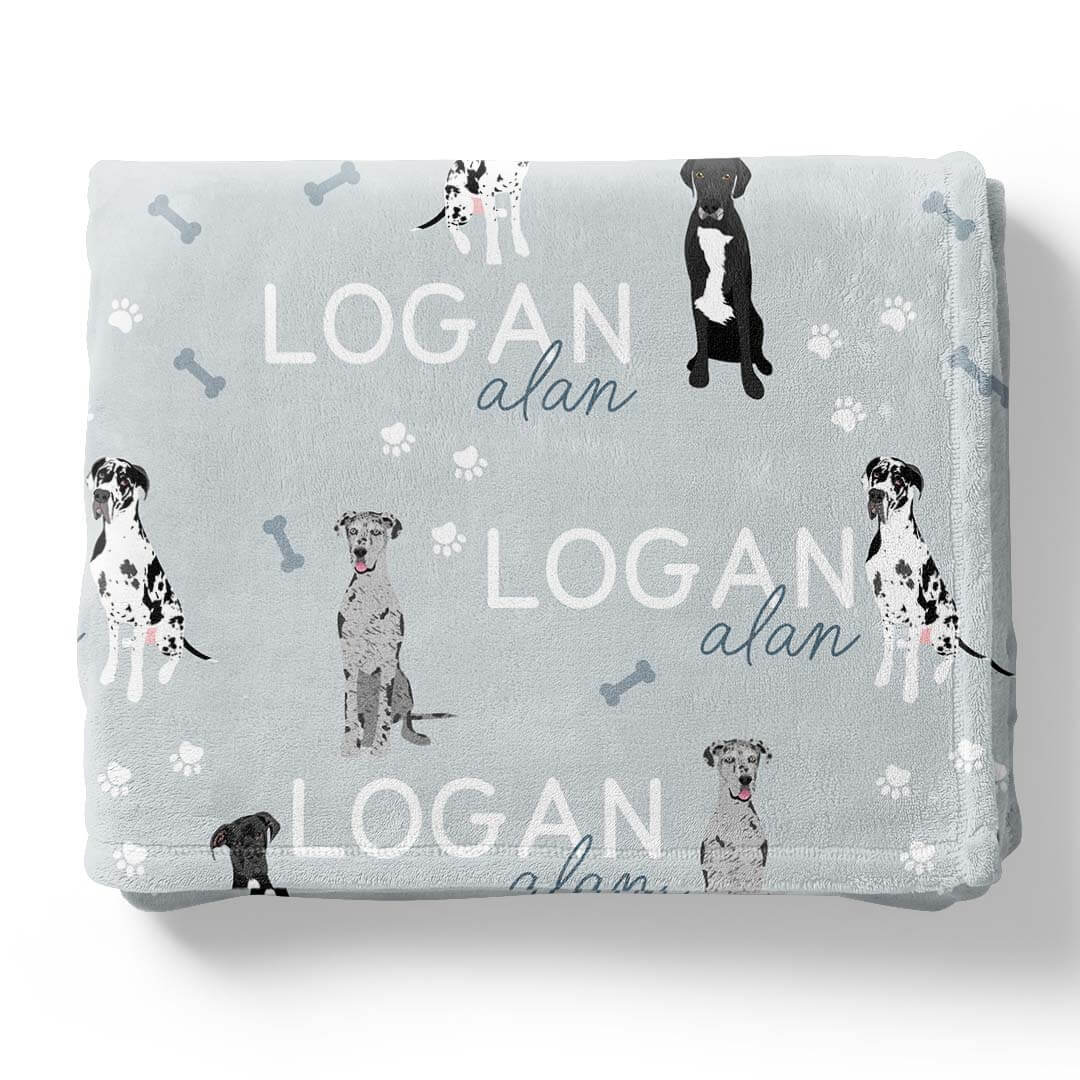 Personalized Kids Blankets | Dog Breeds