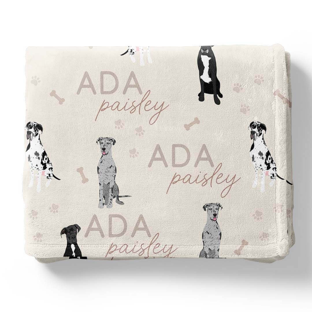 Personalized Kids Blankets | Dog Breeds