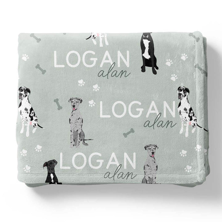 Personalized Kids Blankets | Dog Breeds