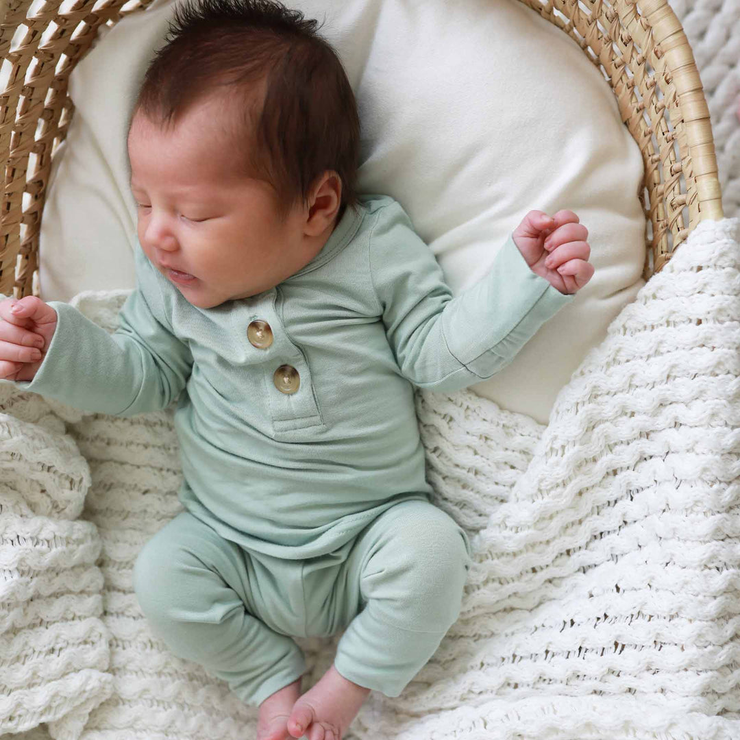 bamboo set for babies green 