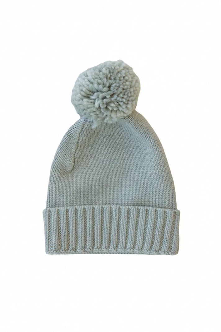 smoke pom pom baby beanie 