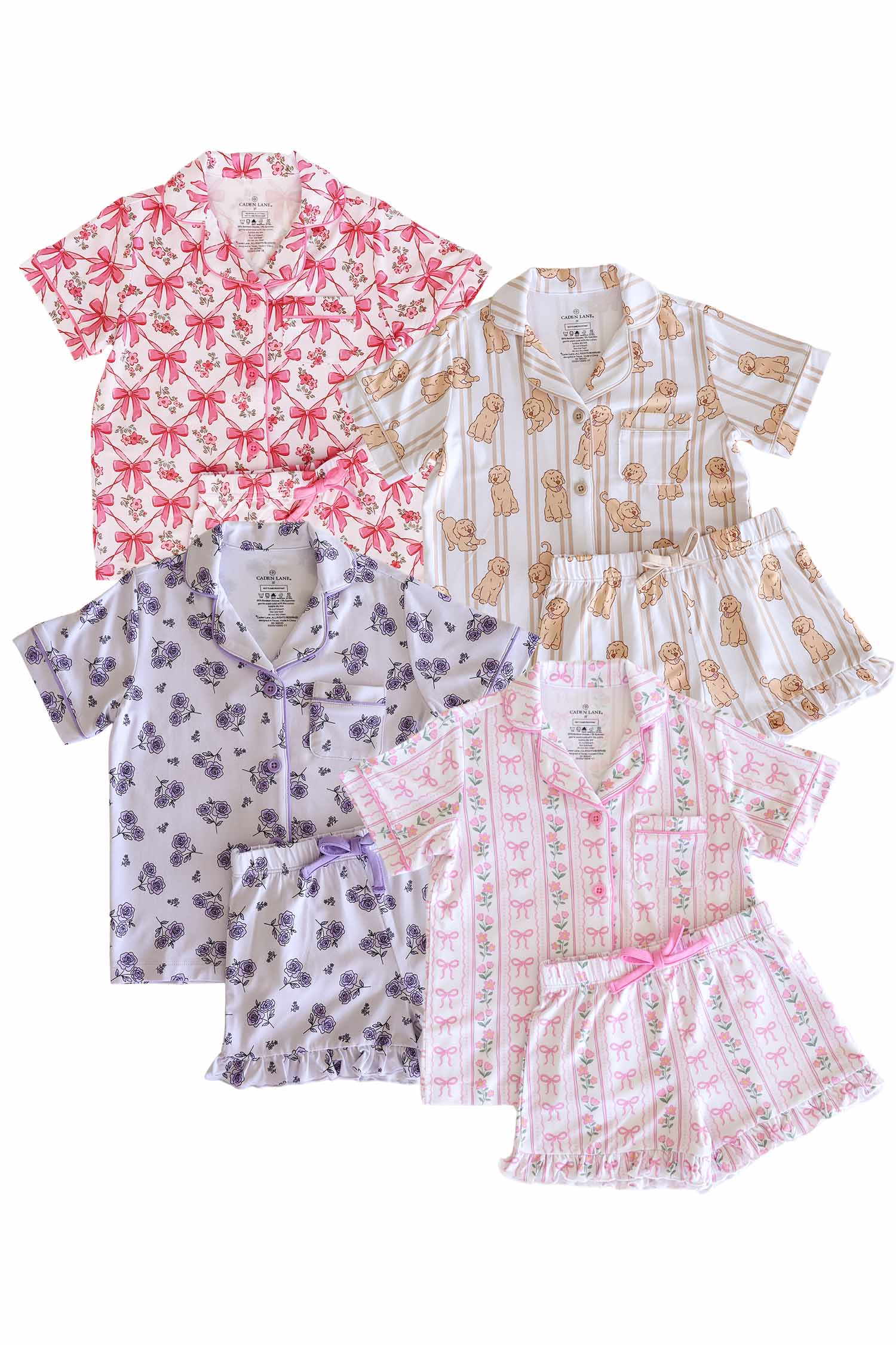 Girls' Two-Piece Short Lounge Sets