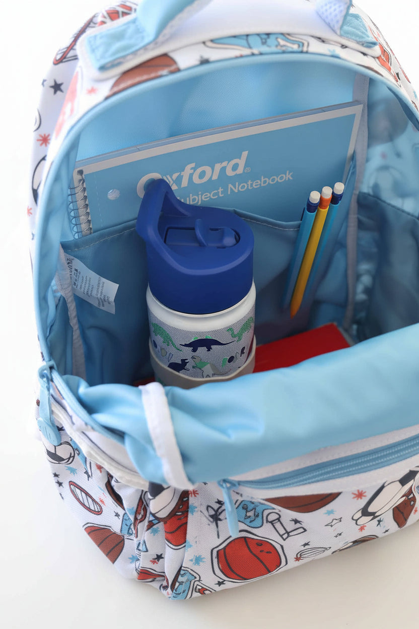 inside of half time backpack