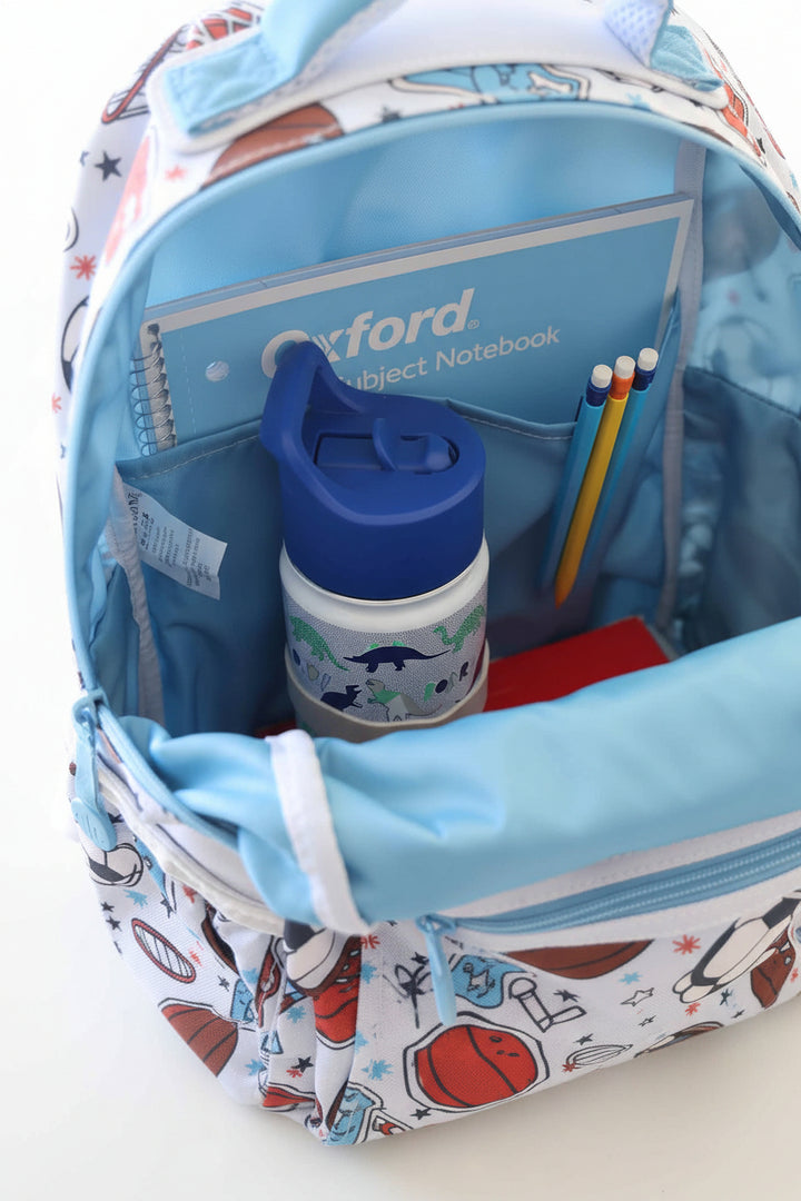 inside of half time backpack