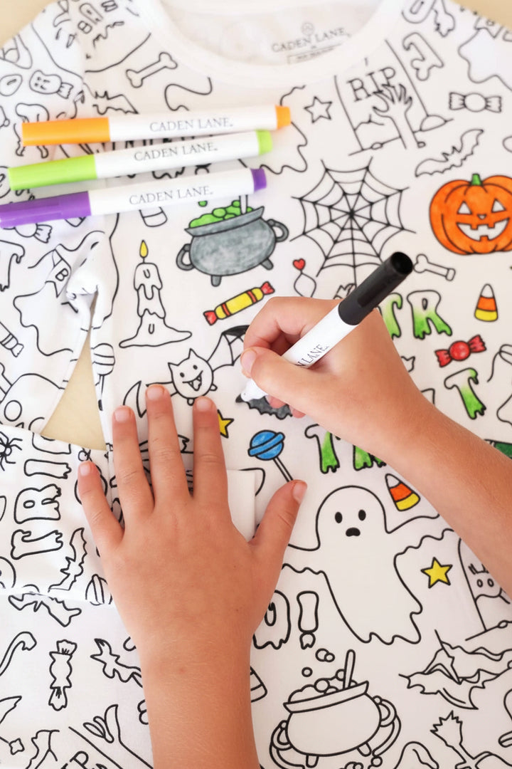 color me pajamas no tricks all treats