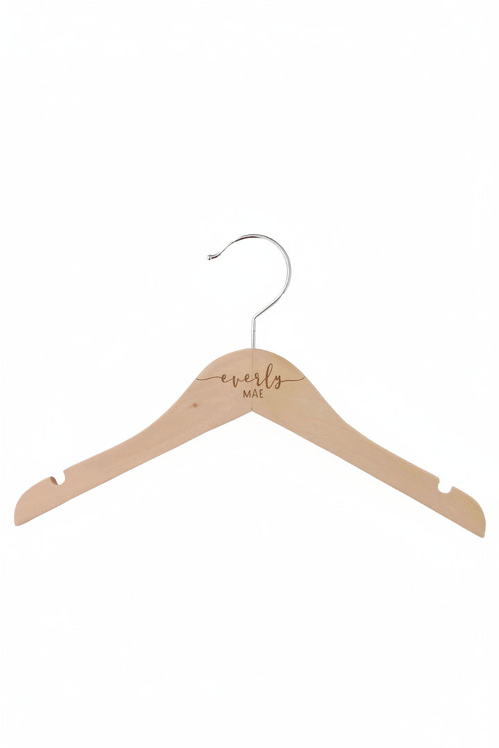 personalized babe name wood hanger sweet script 
