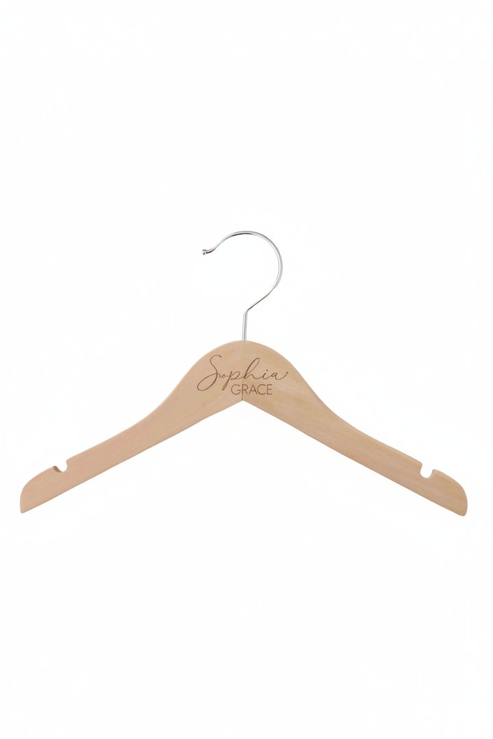 personalized baby name wood hanger simple