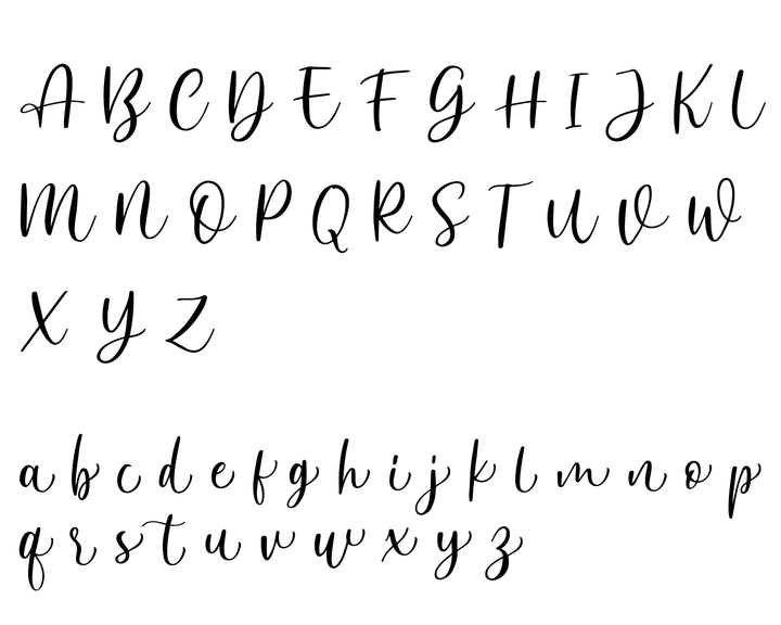 heart script wood sign font 