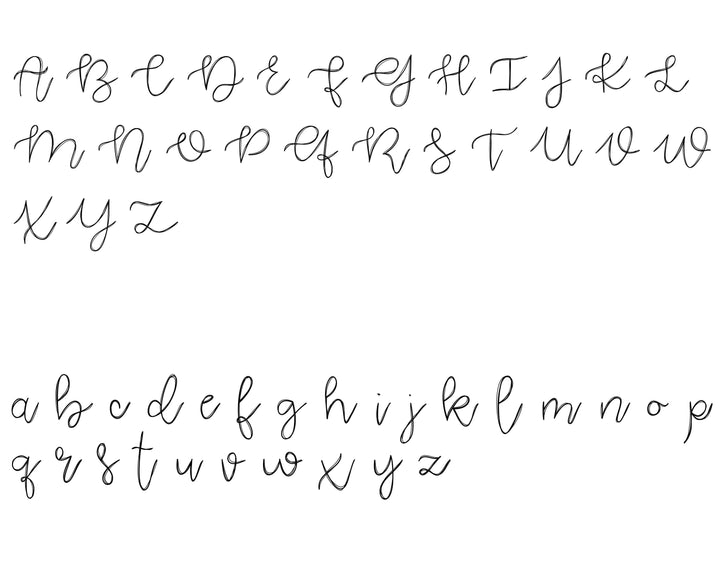 hello my name is script font 