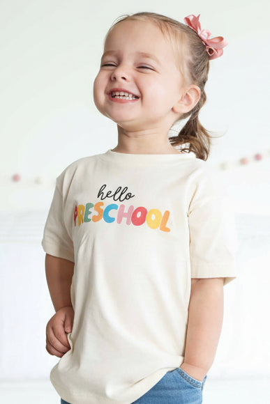hello preschool graphic tee 