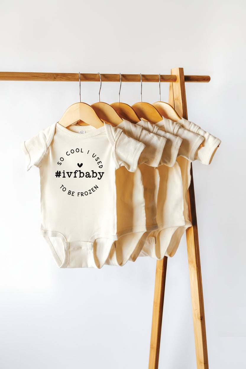 used to be frozen ivf baby graphic bodysuit