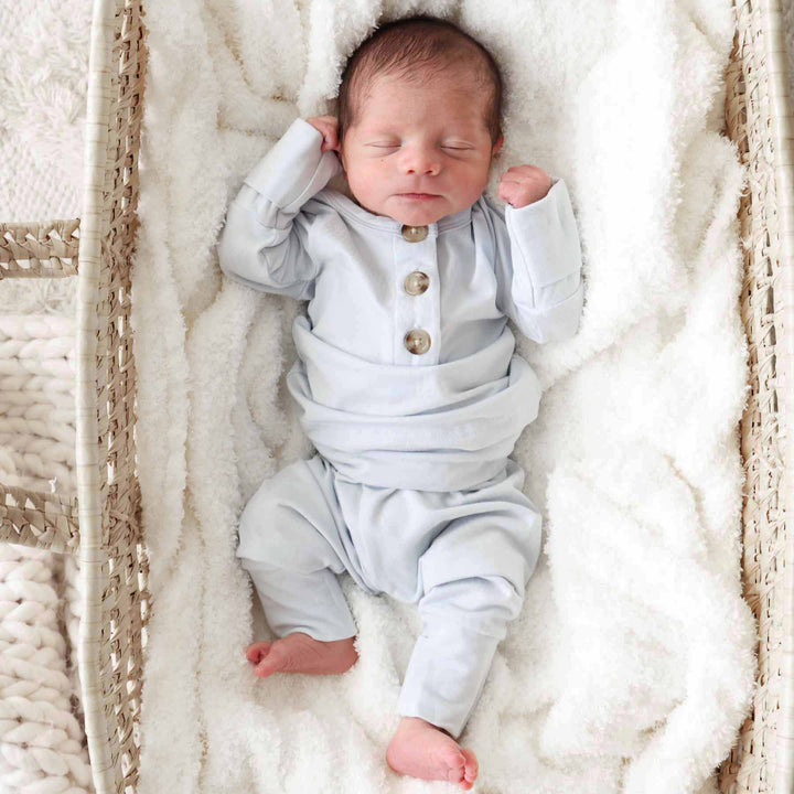 ice blue bamboo set for babies 