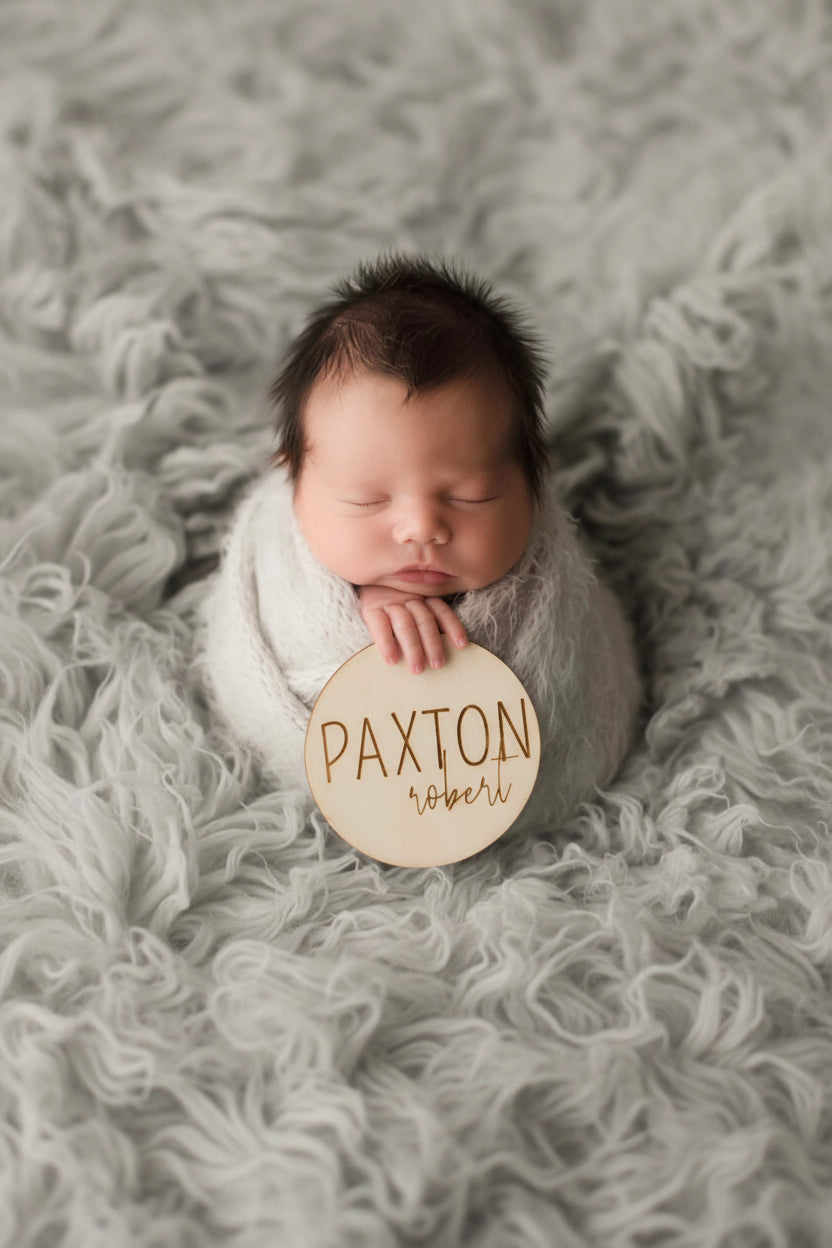 Personalized Wood Announcement | Block