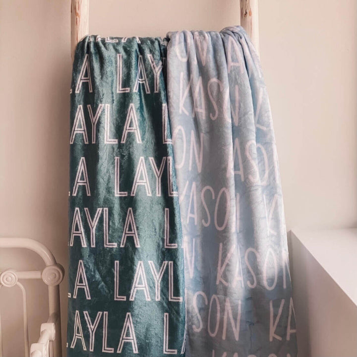 blue color name blankets 
