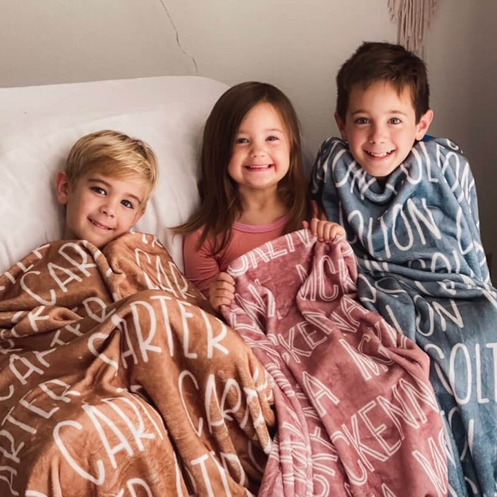 color blankets personalized 