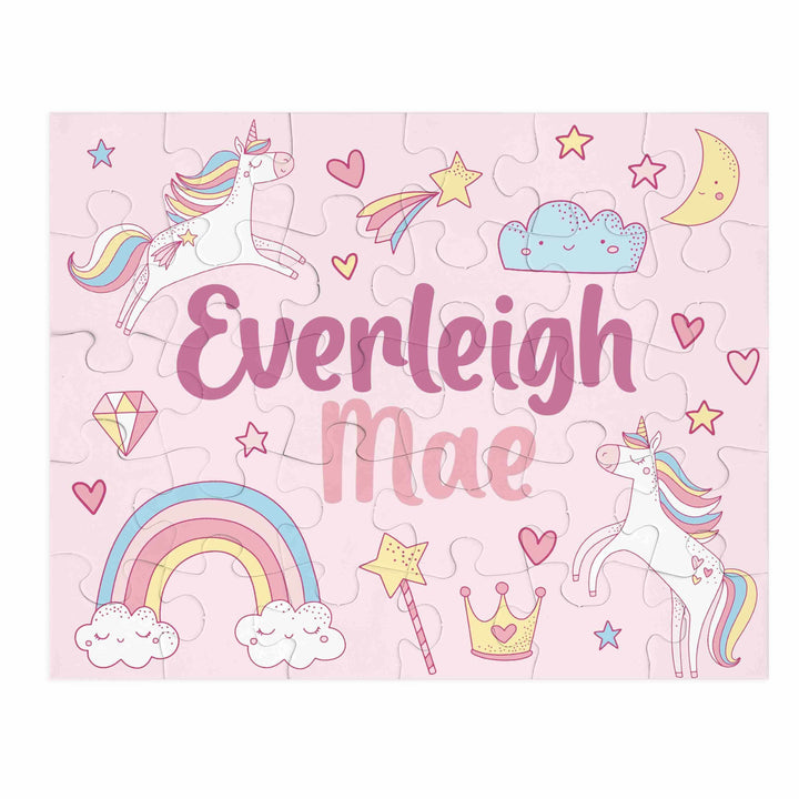 personalized unicorn puzzle 