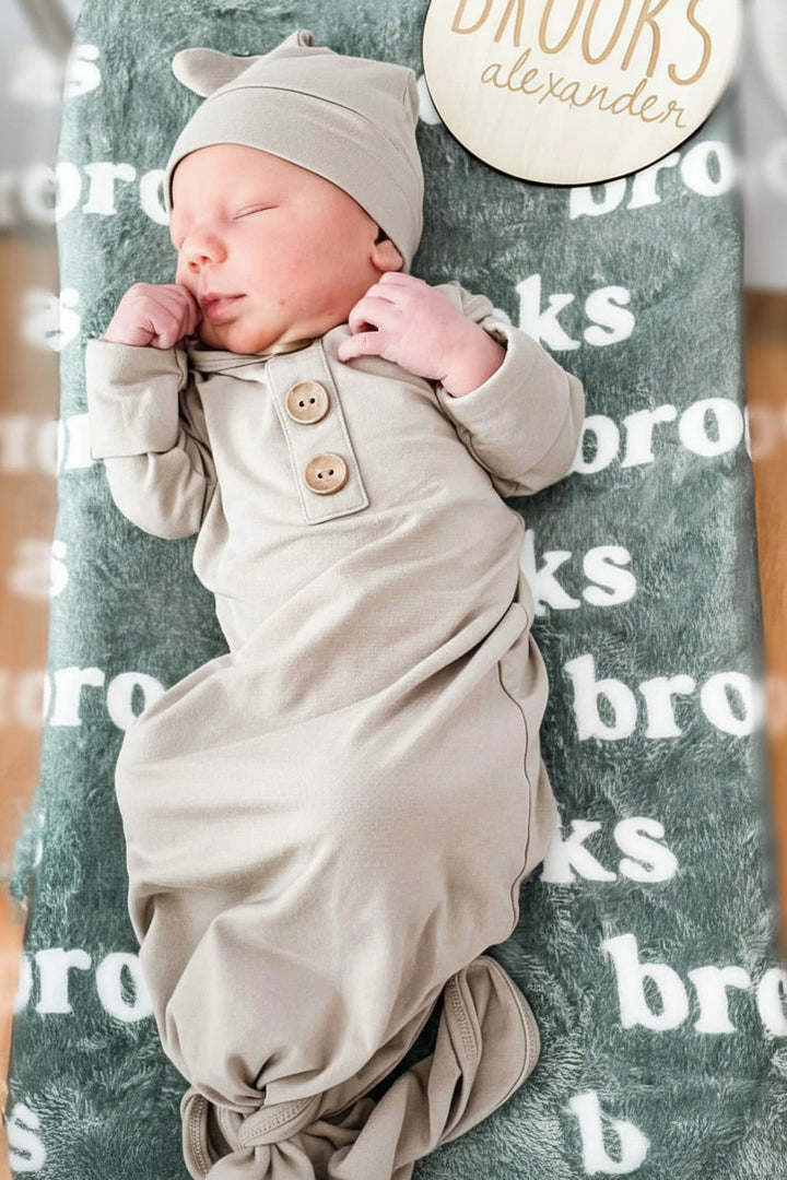 fern personalized color blanket 