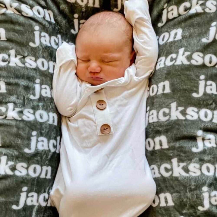 personalized name blanket juniper 