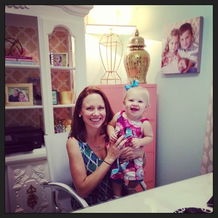 katy and lila at work