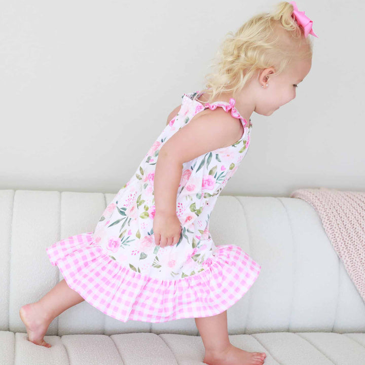 in bloom girls nightgown for little girls with ruffle sleeves 