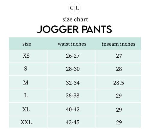 Sizing chart