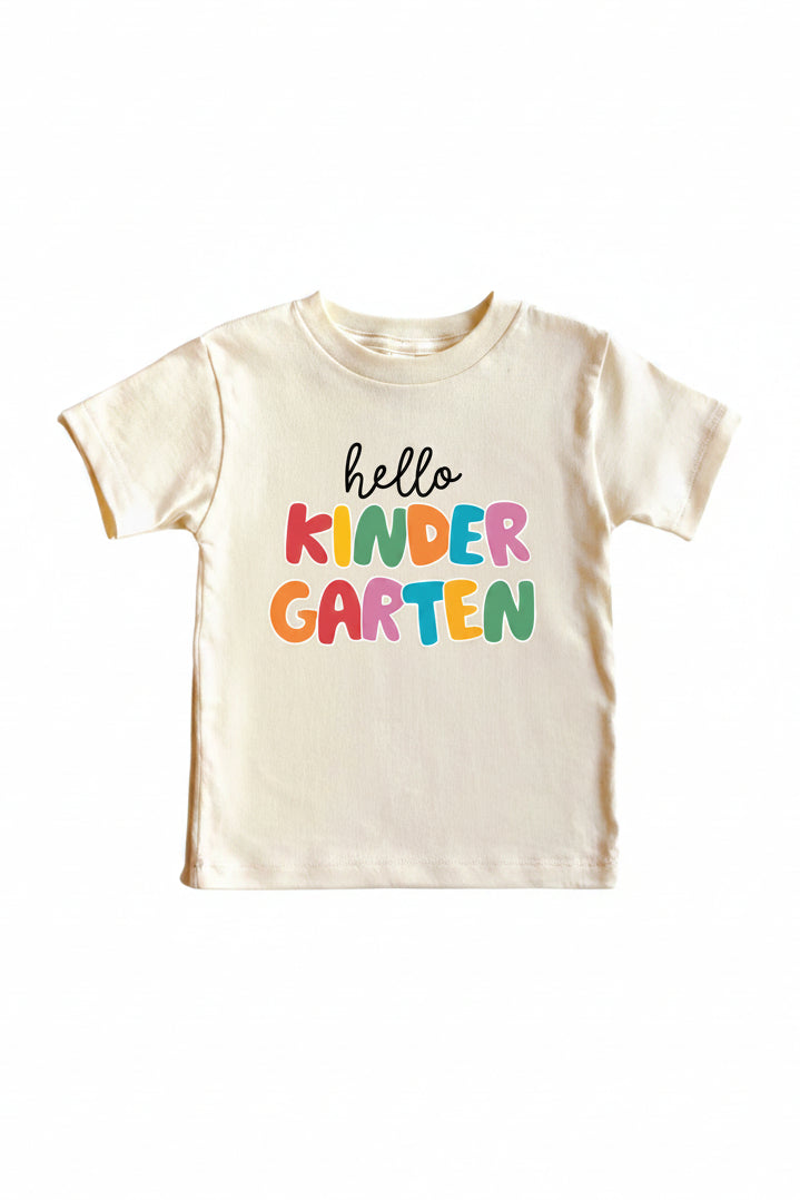hello kindergarten graphic tee 