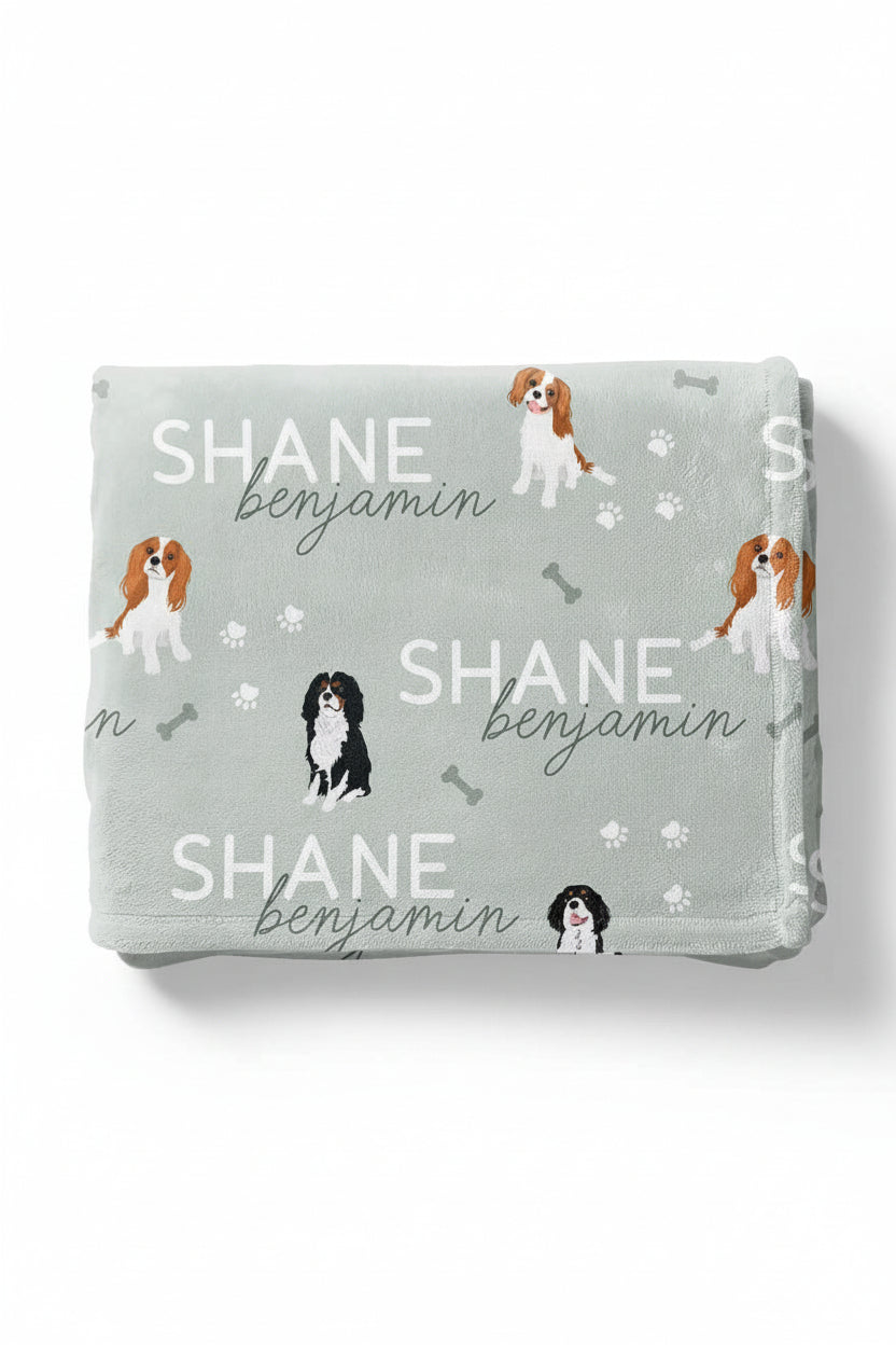 king charles personalized kids blanket