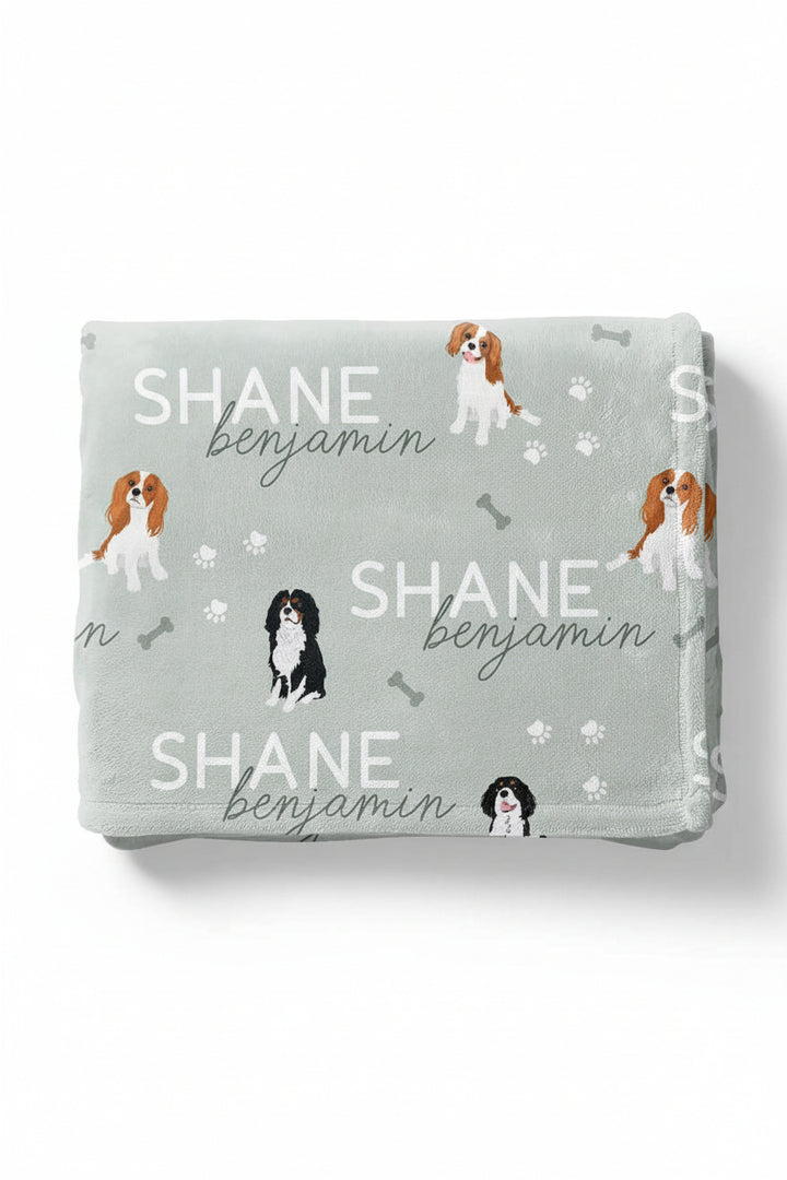 king charles personalized kids blanket