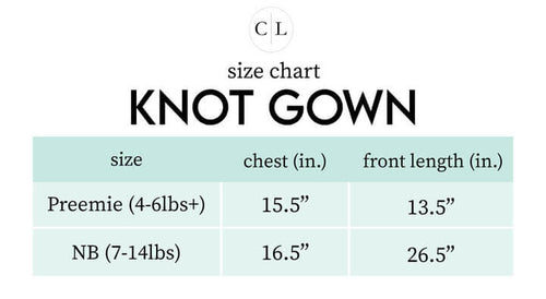Sizing chart