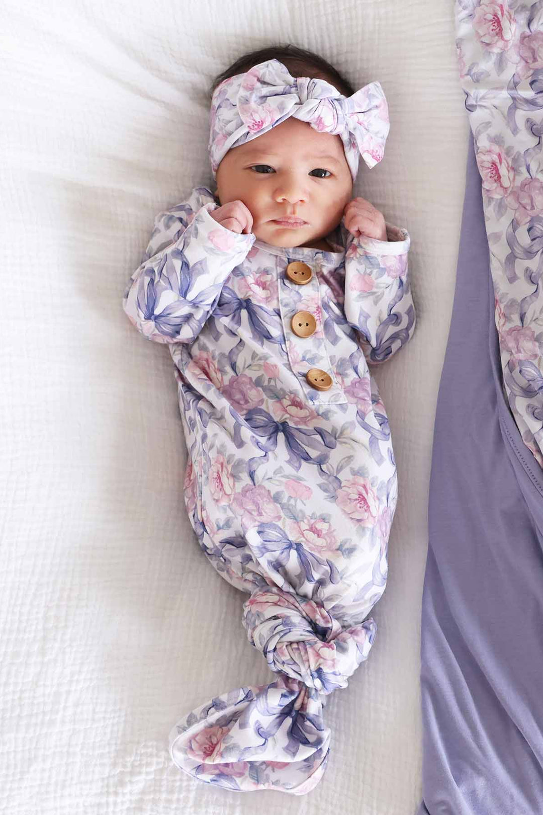 leighton's lavender baby knot gown