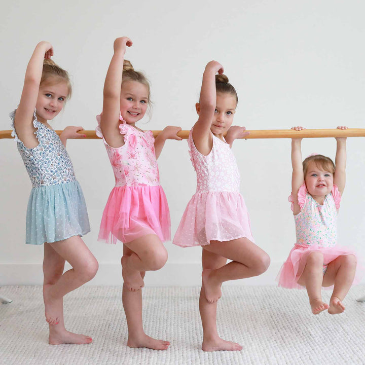 printed leotards for girls