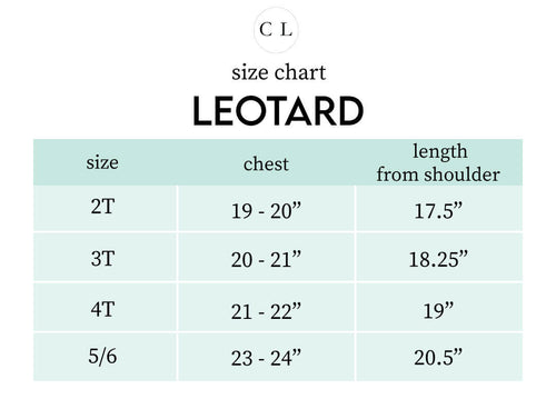Sizing chart