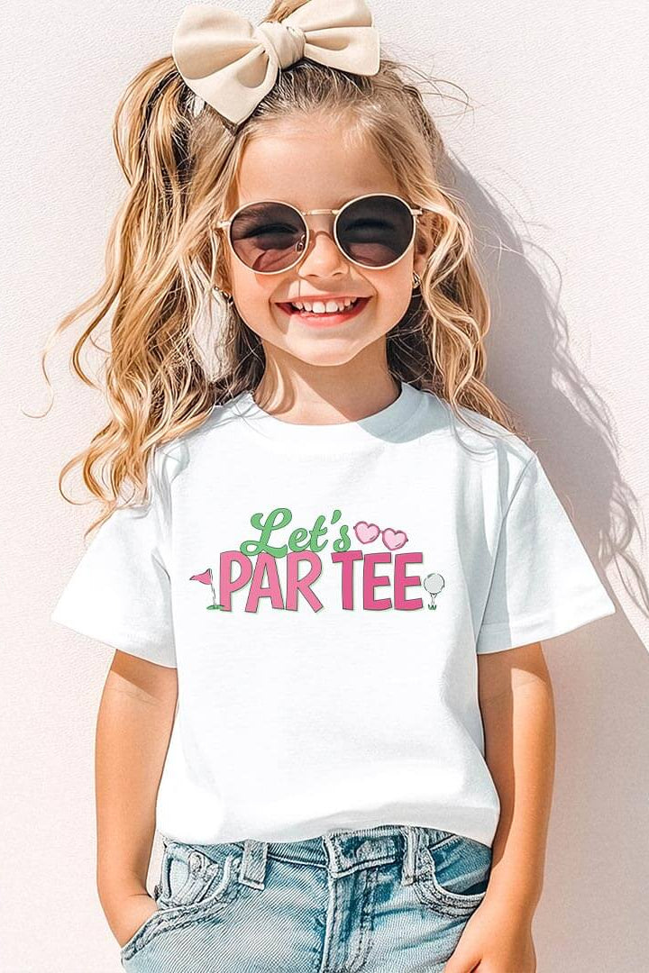 let's par tee golf graphic tee for girls 