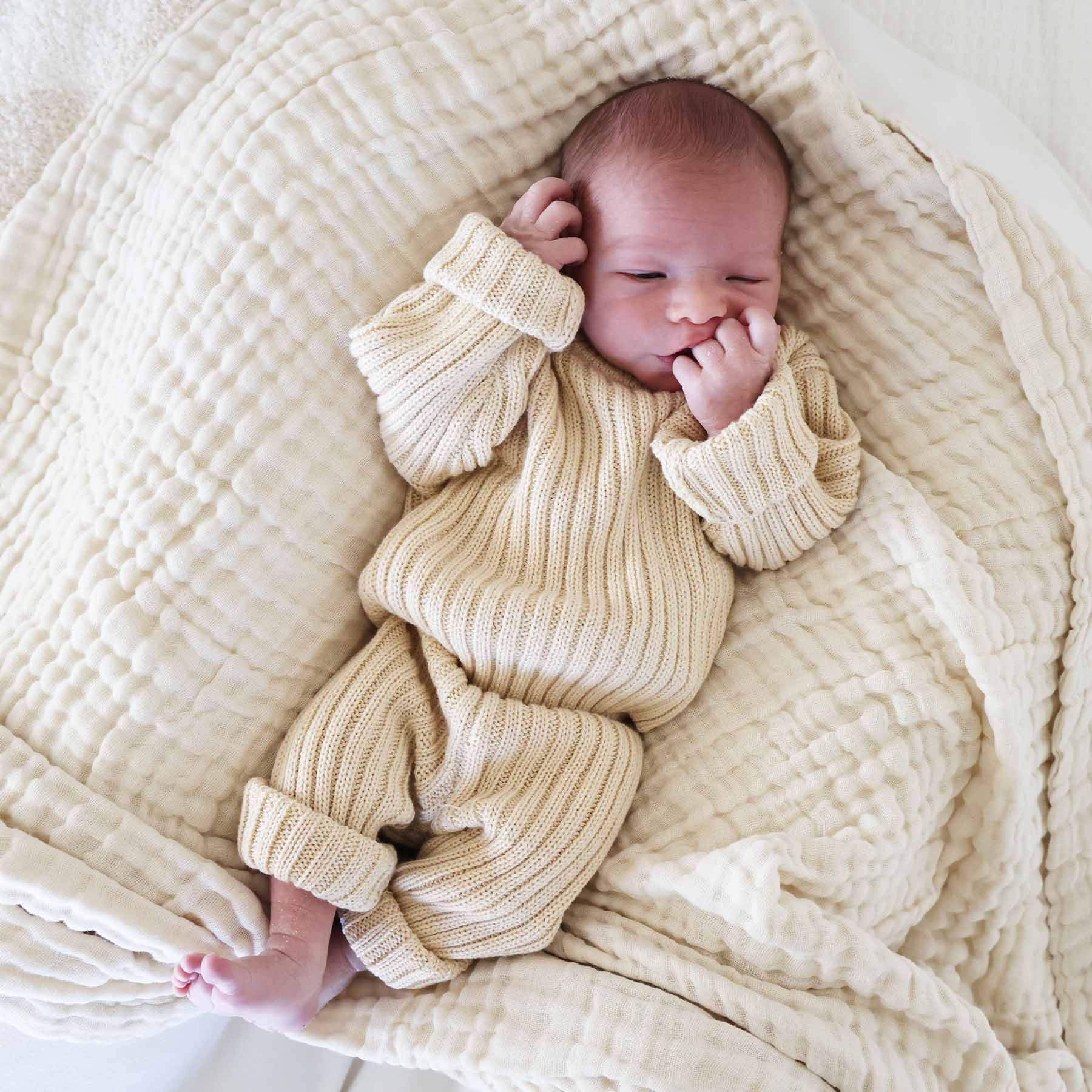 Knit Sweater & Pant Set | Linen