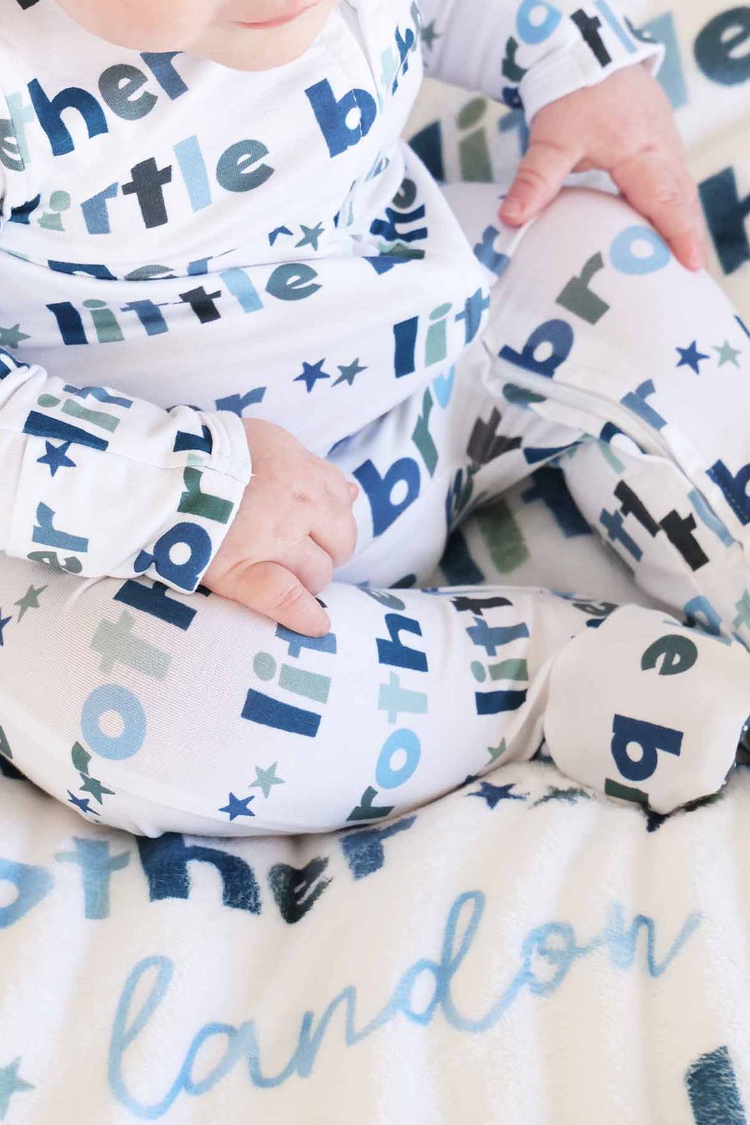 little sibling zipper footie pajama 