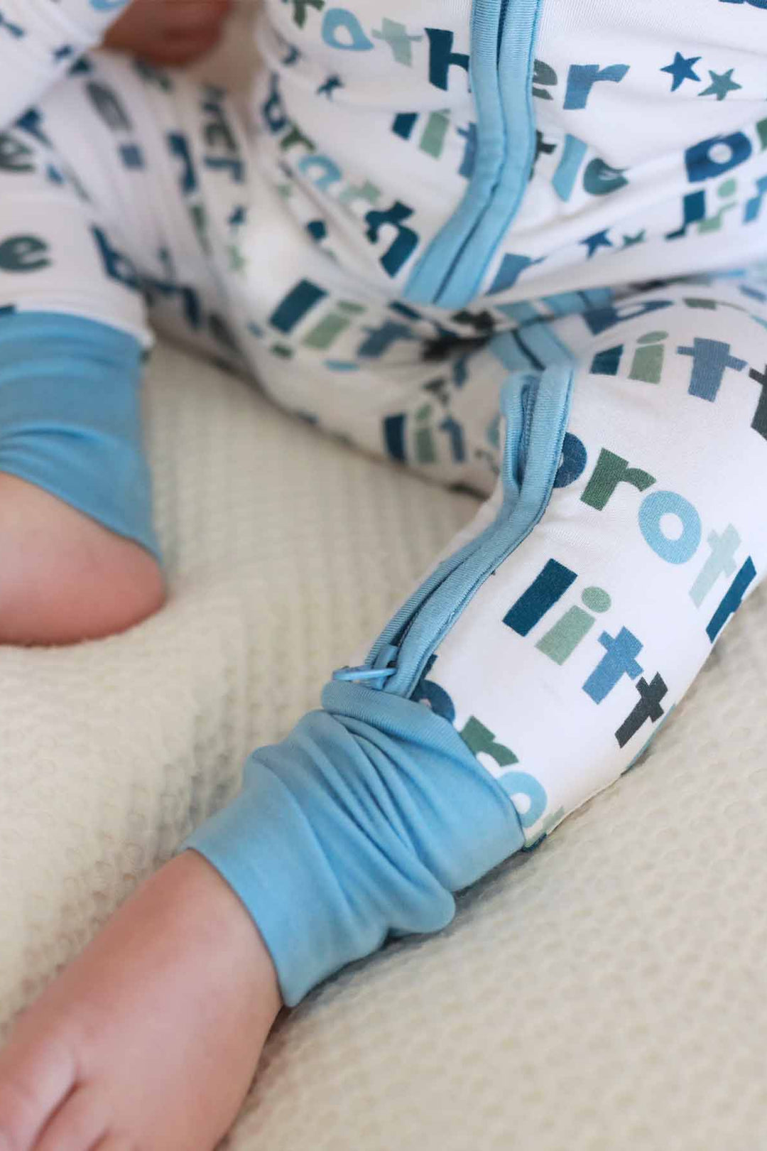 little brother zip romper detailed