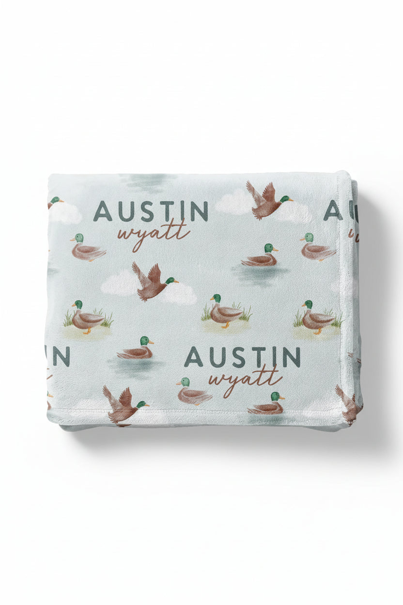 Little Duckling Personalized Kids Blanket