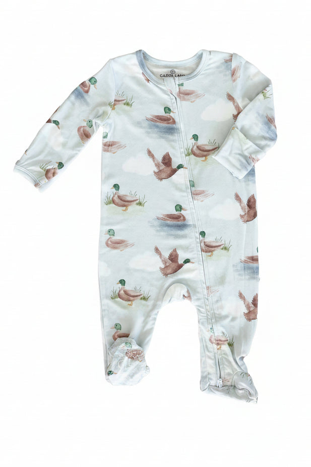 Little Duckling Zipper Footie