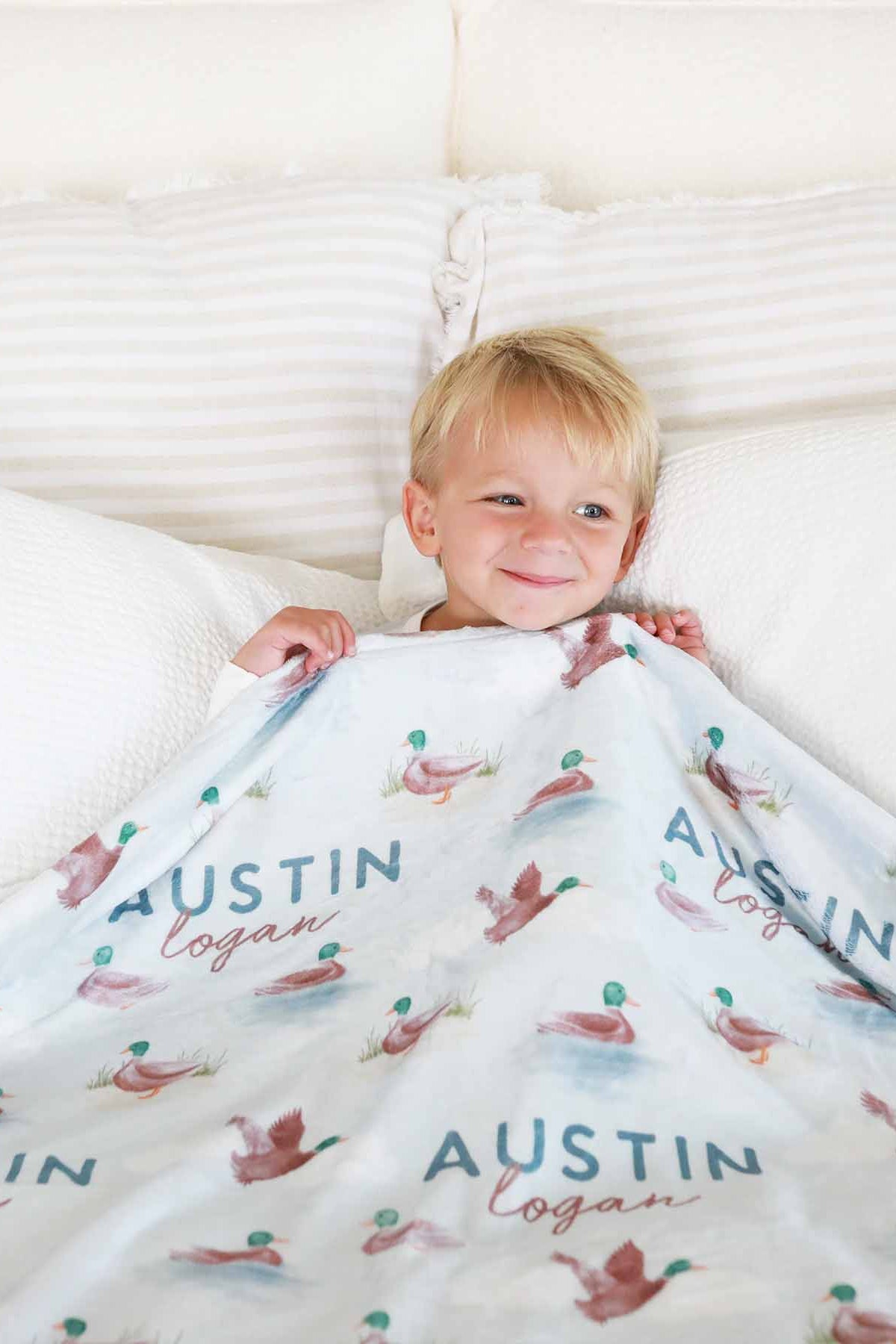Little Duckling Personalized Kids Blanket
