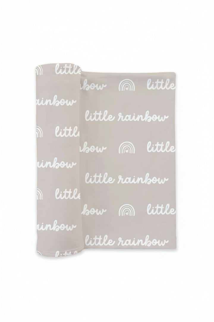 neutral rainbow swaddle for babies 