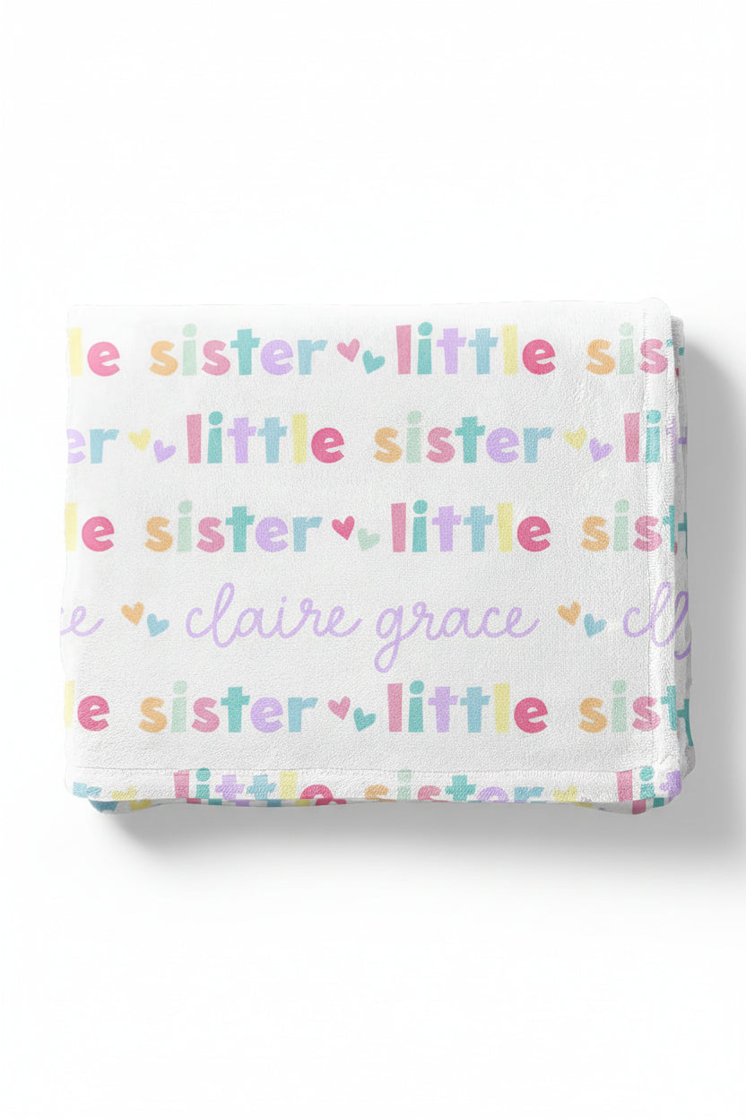 Personalized Kids Blanket | Little Sibling