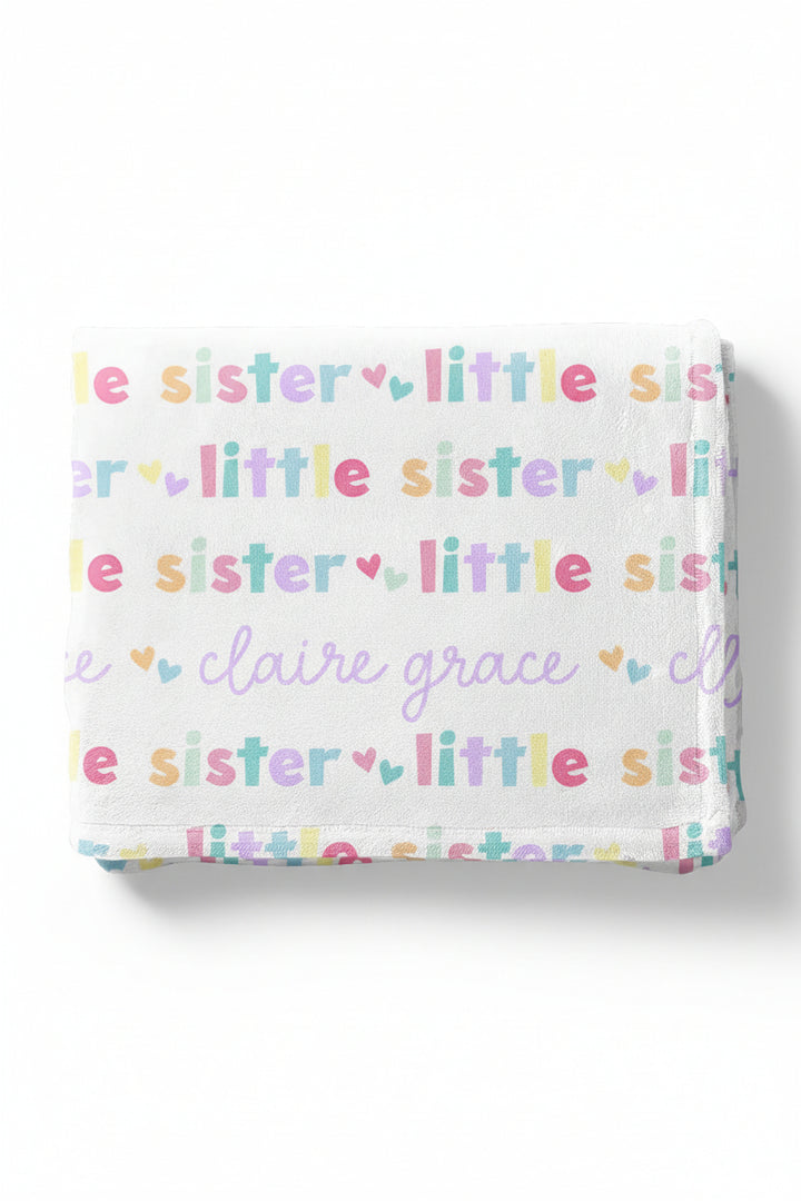 Personalized Kids Blanket | Little Sibling