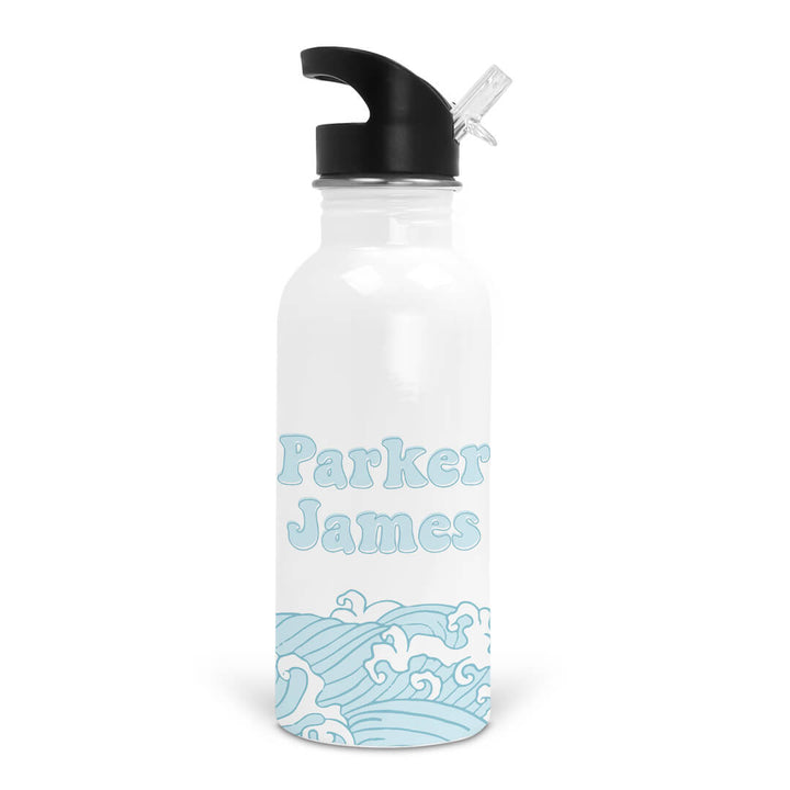 blue wave personalized water bottle 