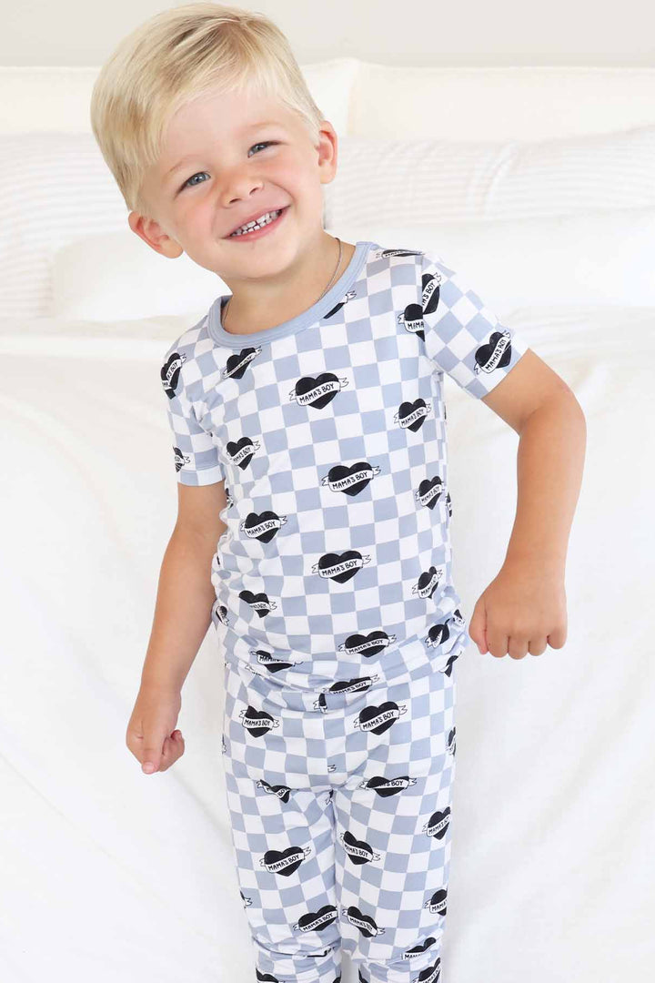 two piece pajama set mama's boy